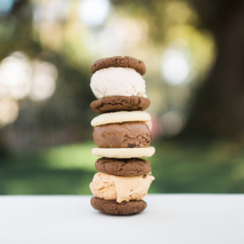Scoops ice cream cart at an event