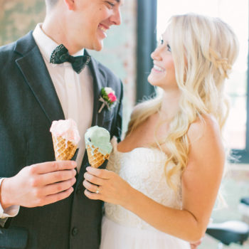 Scoops ice cream cart at an event
